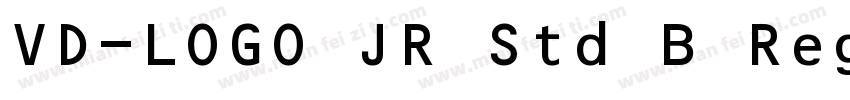 VD-LOGO JR Std B Regular字体转换